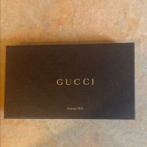 Gucci Brown Gift Box with Gold Logo